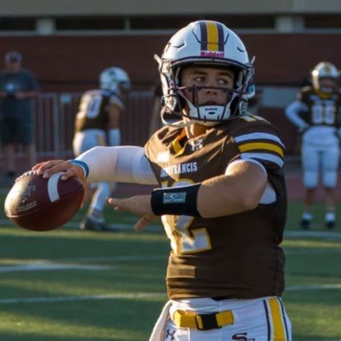 As a sophomore, Aaron Knapp backed up first-team All-WCAL QB Matt Dougherty, but started three games, played in seven, racked up 136 QB rating. Courtesy photo: Knapp family